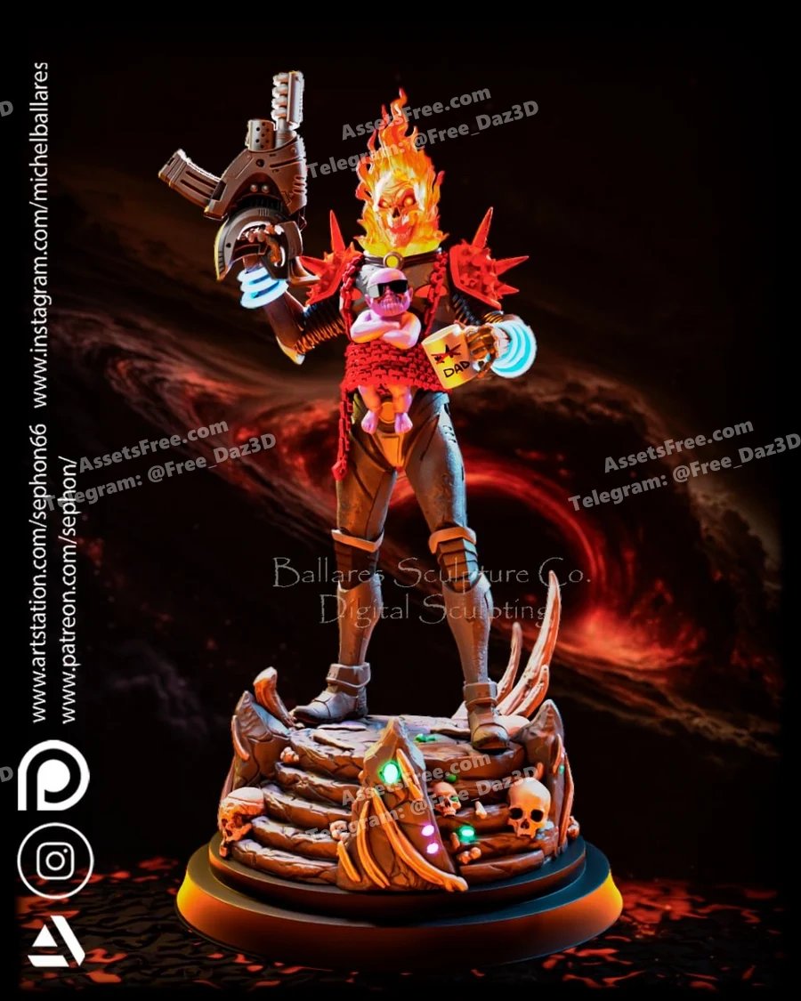 ghost_rider_2025 - 3D model for printing | AssetsFree.com