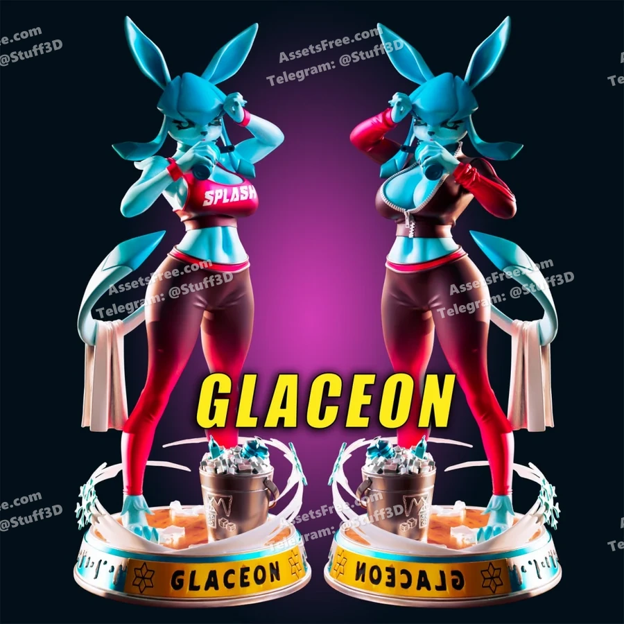 glaceon-previews – STL 3D Print Model | AssetsFree.com glaceon-previews - 3D model for printing | AssetsFree.com