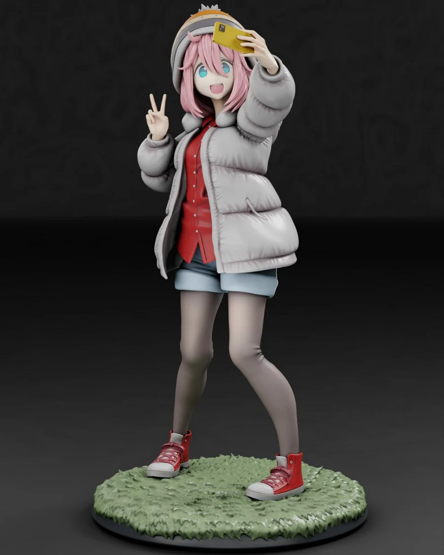 gr8tech – laid-back camp – nadeshiko kagamihara - 3D model for printing | AssetsFree.com