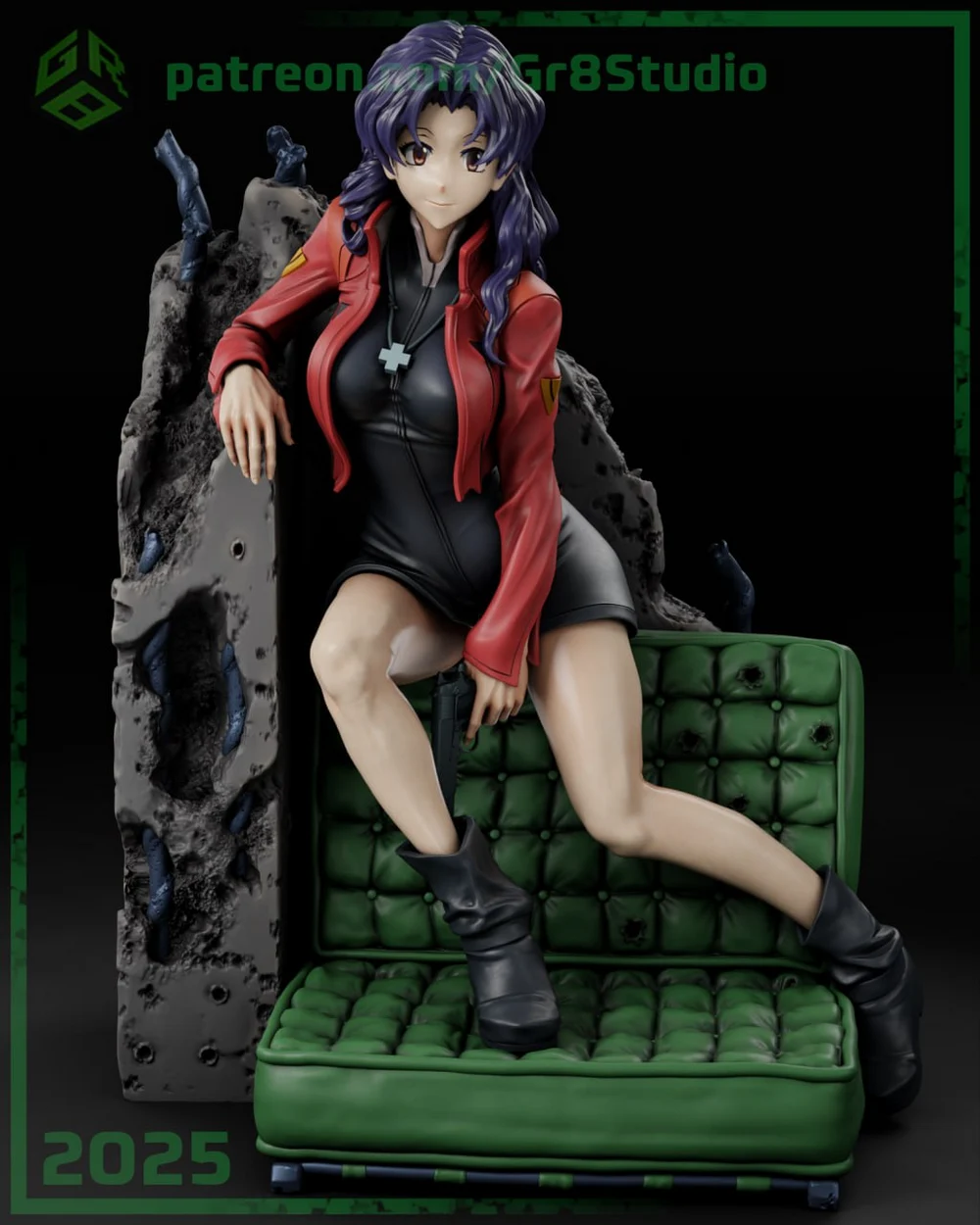 gr8tech – neon genesis evangelion – misato katsuragi - 3D model for printing | AssetsFree.com