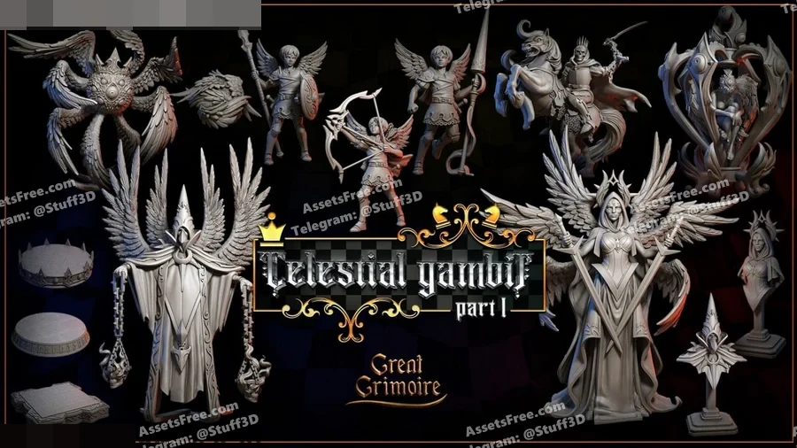 great grimoire – celestial gambit i – january 20241 - 3D model for printing | AssetsFree.com