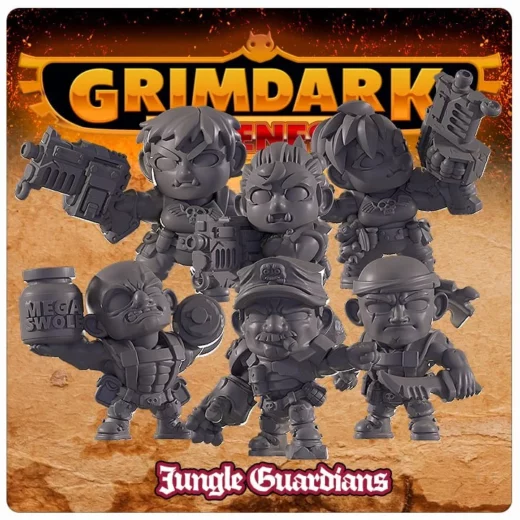 grimdark cuteness – jungle guardians - 3D model for printing | AssetsFree.com