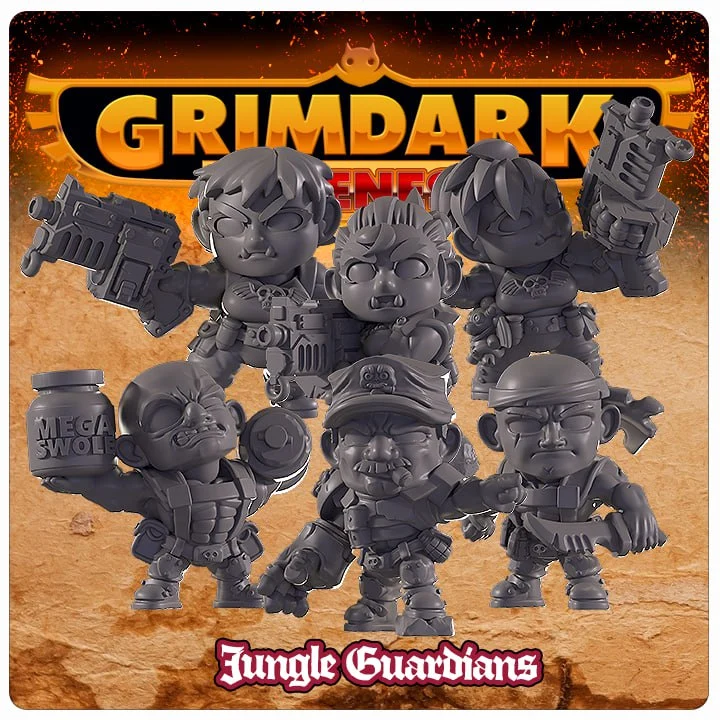 grimdark cuteness – jungle guardians – STL 3D Print Model | AssetsFree.com grimdark cuteness – jungle guardians - 3D model for printing | AssetsFree.com
