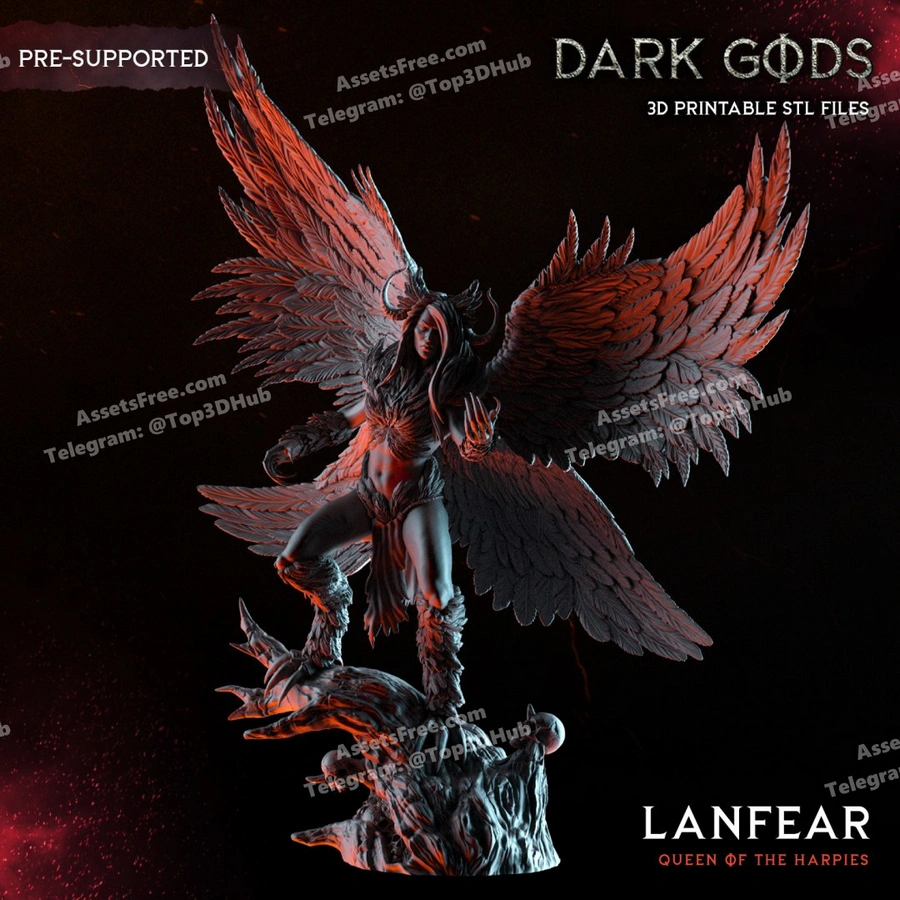 harpy dark gods - 3D model for printing | AssetsFree.com