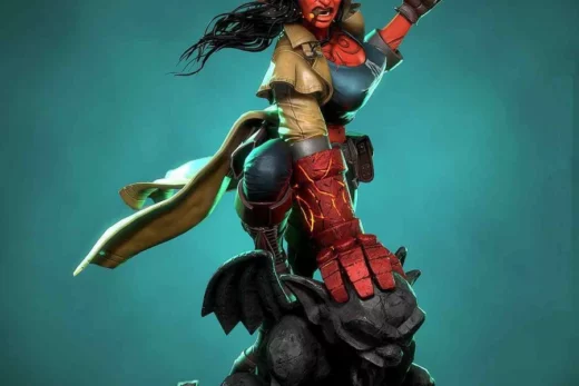 hellgirl diorama statue - 3D model for printing | AssetsFree.com