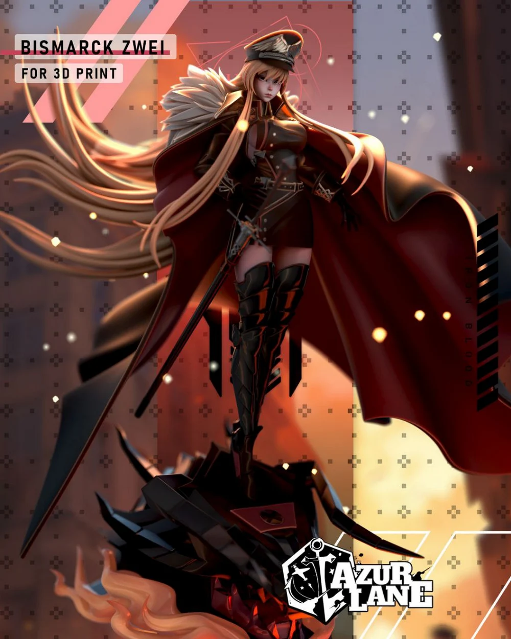 hybris studio bismarck - 3D model for printing | AssetsFree.com