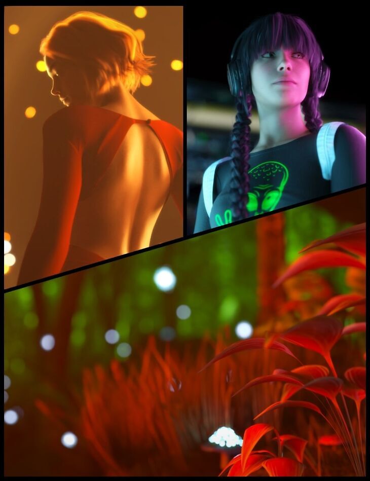 iray cinematic ghost lights - 3D model for printing | AssetsFree.com