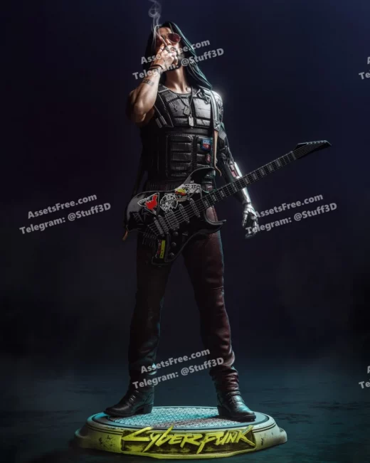 jhonny silverhand ca3d - 3D model for printing | AssetsFree.com