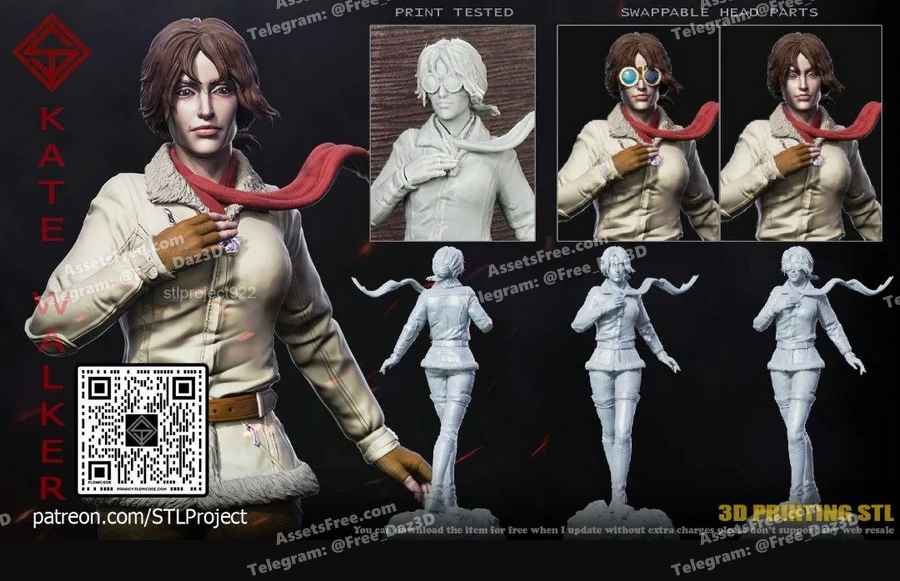 kate walker - 3D model for printing | AssetsFree.com