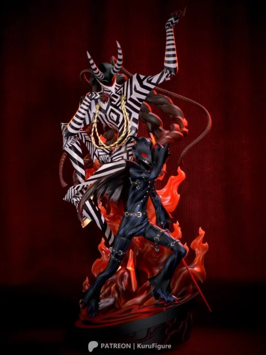 kuru figure – persona – goro akechi - 3D model for printing | AssetsFree.com