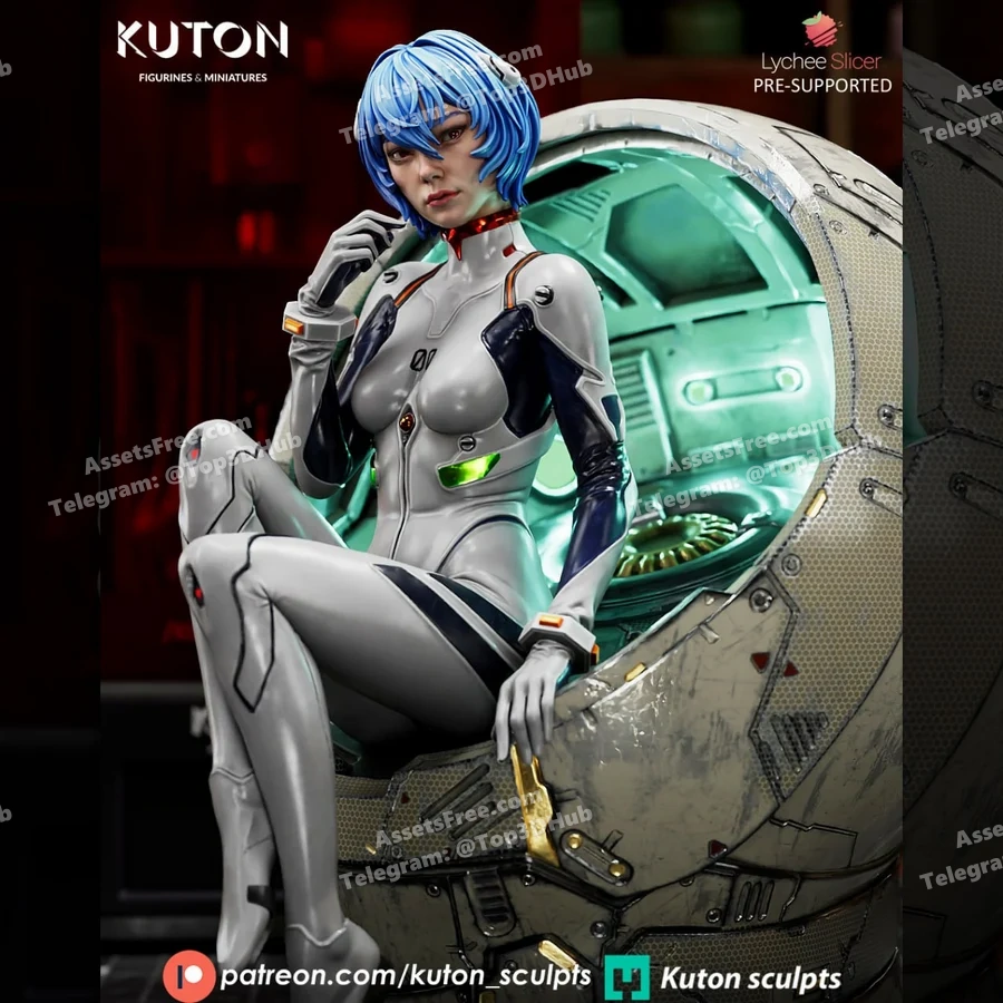 kuton – rei ayanami - 3D model for printing | AssetsFree.com