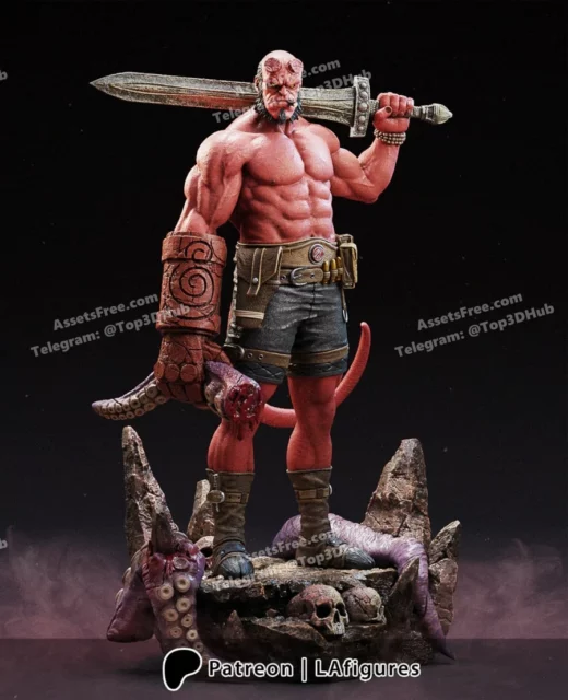 la figures – hellboy - 3D model for printing | AssetsFree.com