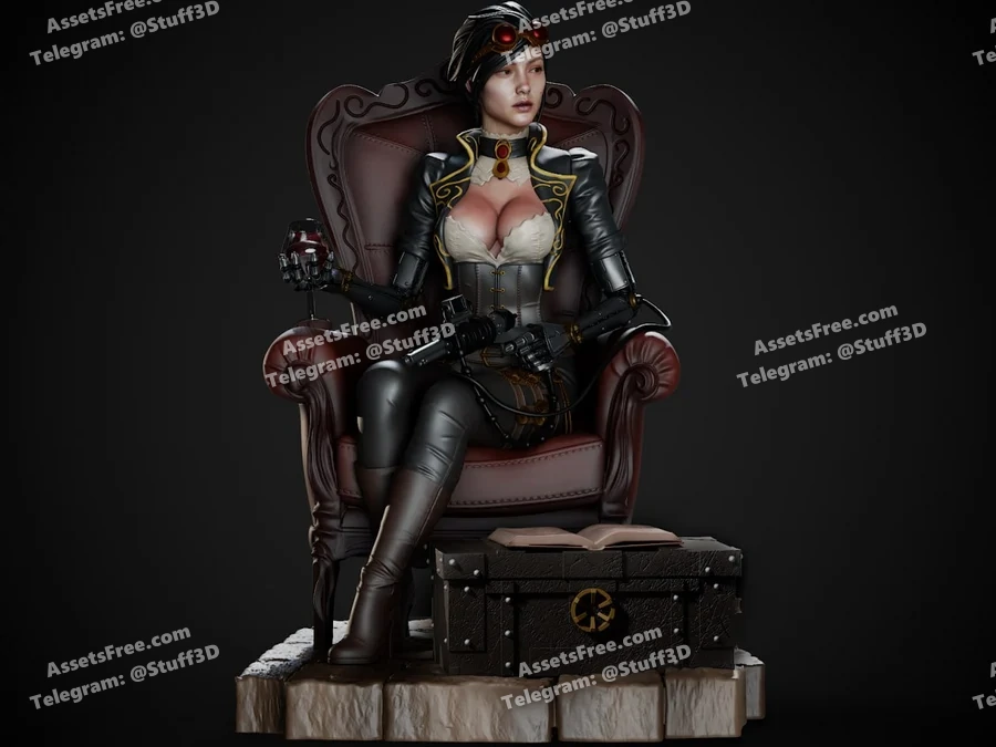 lady mechanika - 3D model for printing | AssetsFree.com