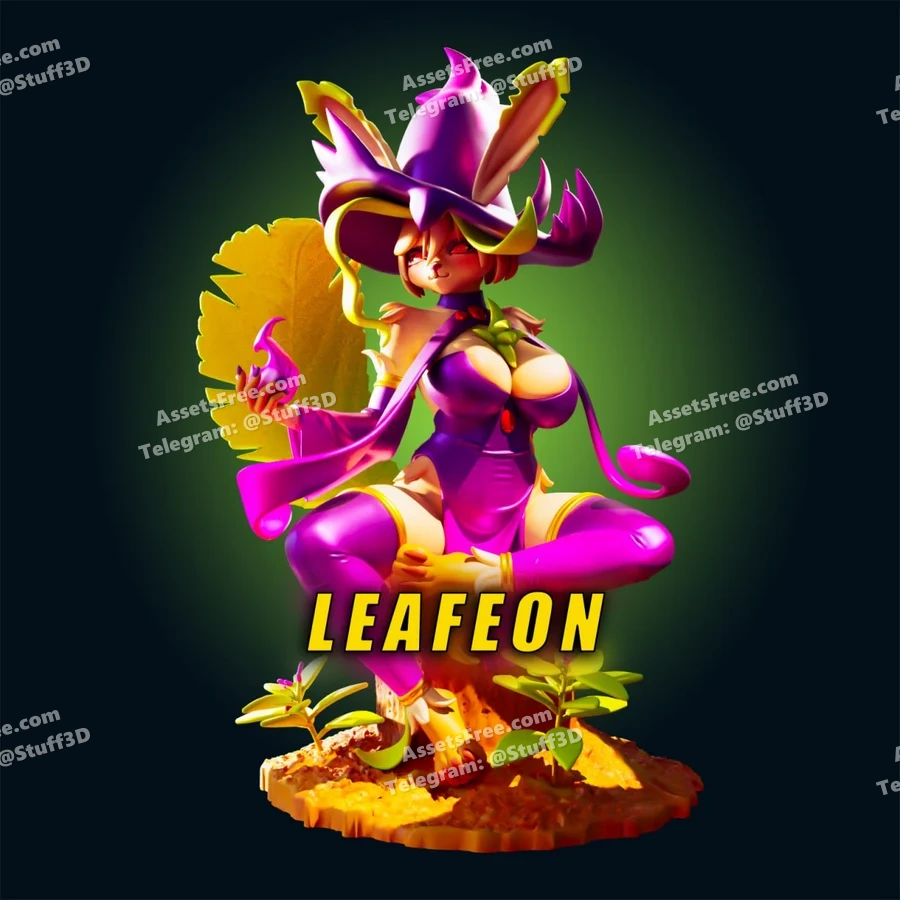 leafeon-previews - 3D model for printing | AssetsFree.com