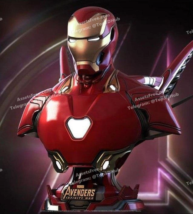 life size bust iron man – mk 50 – STL 3D Print Model | AssetsFree.com life size bust iron man – mk 50 - 3D model for printing | AssetsFree.com