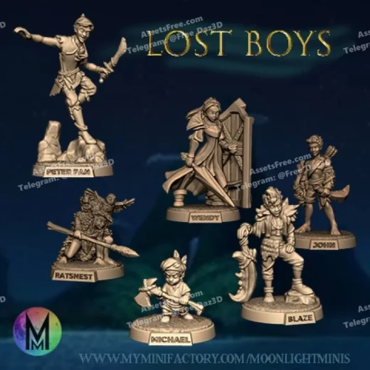 lost_kids_moonlightminis - 3D model for printing | AssetsFree.com