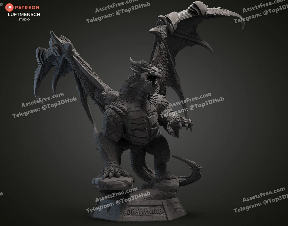 luftmensch – deathwing – STL 3D Print Model | AssetsFree.com luftmensch – deathwing - 3D model for printing | AssetsFree.com