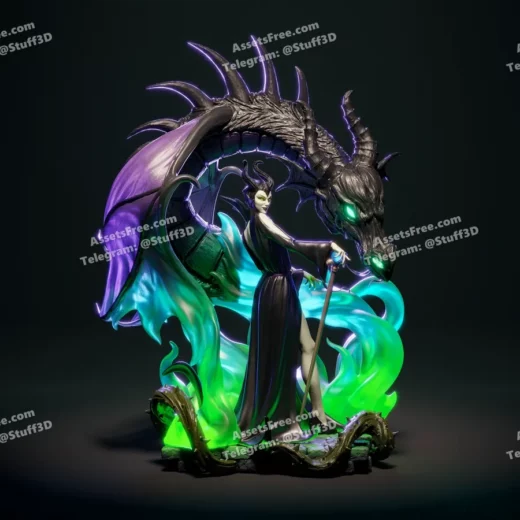 maleficent ca3d - 3D model for printing | AssetsFree.com