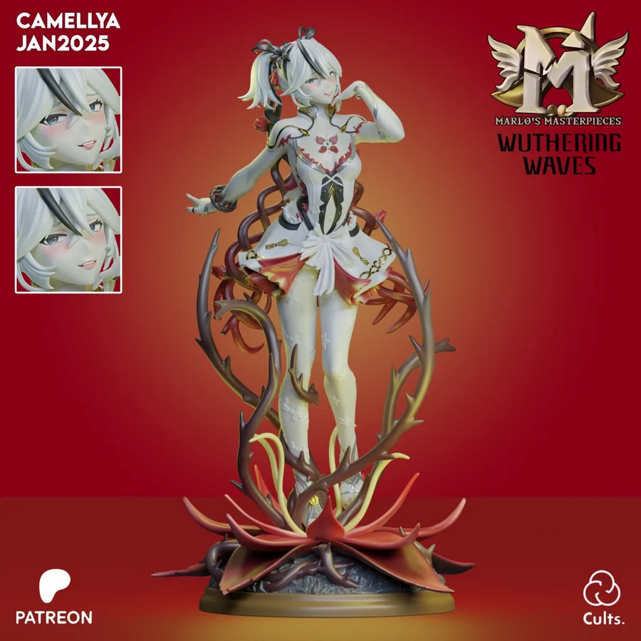 marlos masterpieces – camellya – wuthering waves - 3D model for printing | AssetsFree.com