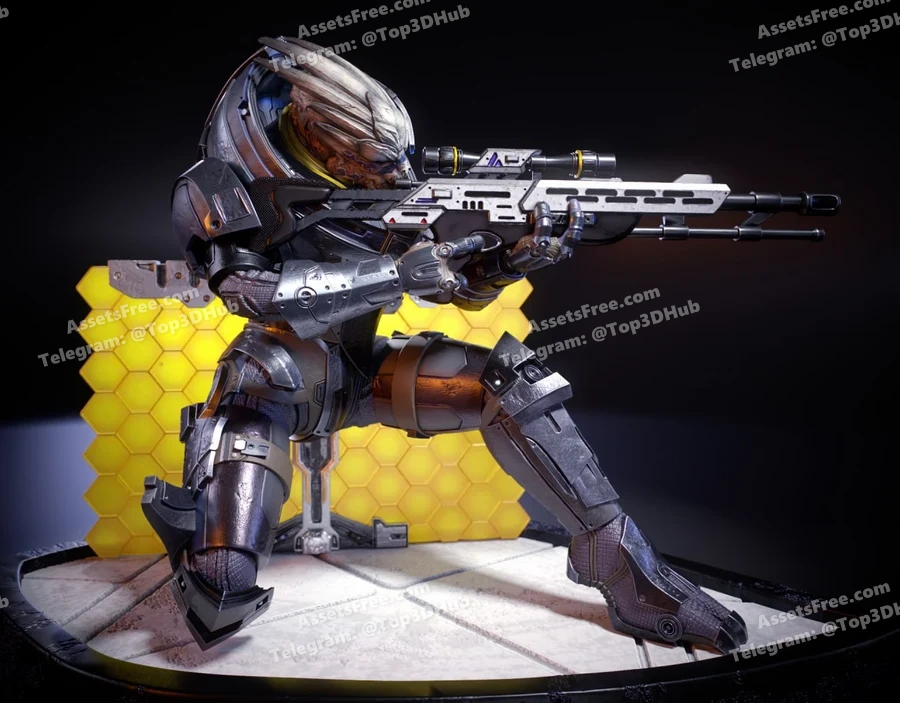 mass effect fanart – garrus vakarian - 3D model for printing | AssetsFree.com