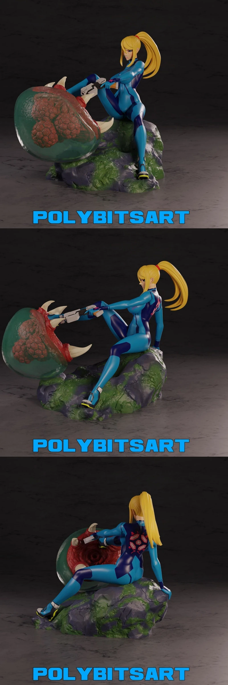 metroid_samus_aran_figure - 3D model for printing | AssetsFree.com