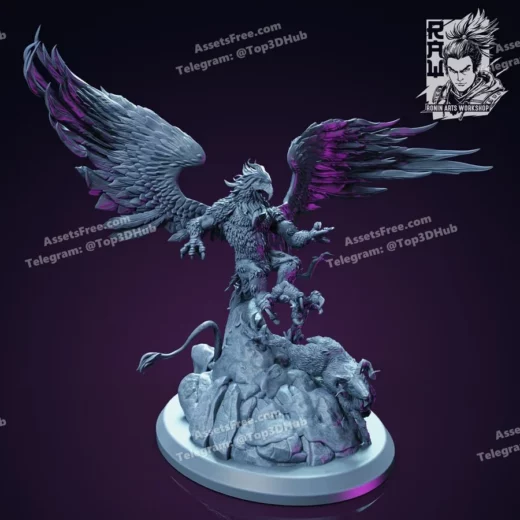 monster_griffin - 3D model for printing | AssetsFree.com