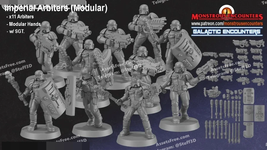 monstrous encounters – imperial arbiters1 - 3D model for printing | AssetsFree.com
