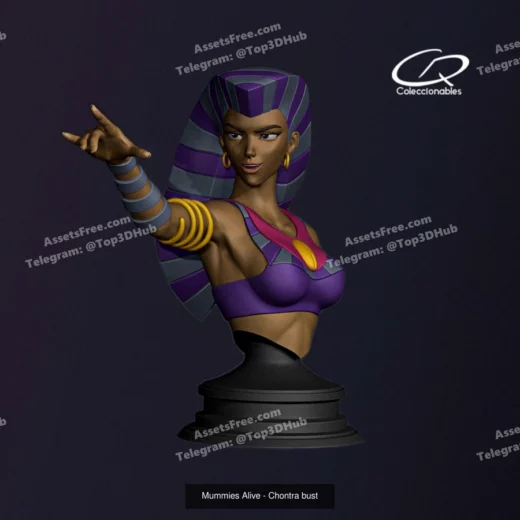 mummies alive – chontra bust - 3D model for printing | AssetsFree.com