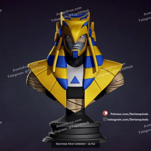 mummies alive – nefertina bust - 3D model for printing | AssetsFree.com