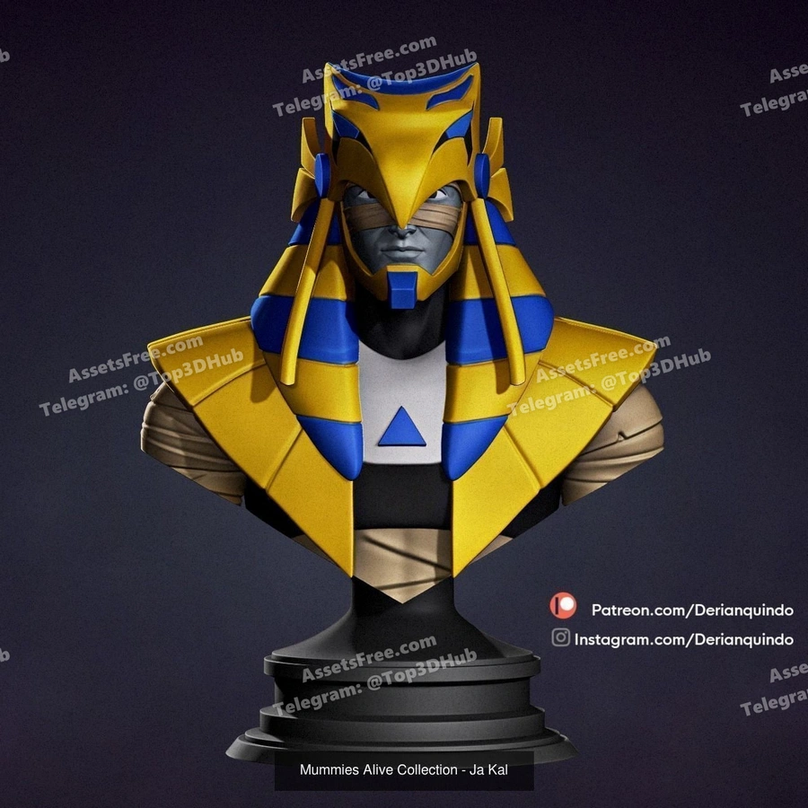 mummies alive – nefertina bust - 3D model for printing | AssetsFree.com