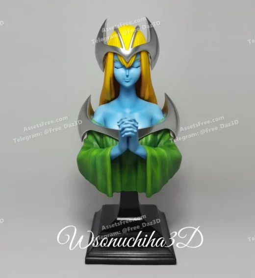 mystical elf bustfigure yu-gi-oh r – wsonuchiha3d - 3D model for printing | AssetsFree.com