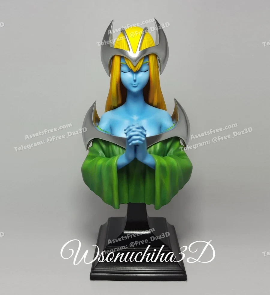 mystical elf bustfigure yu-gi-oh r – wsonuchiha3d – STL 3D Print Model | AssetsFree.com mystical elf bustfigure yu-gi-oh r – wsonuchiha3d - 3D model for printing | AssetsFree.com