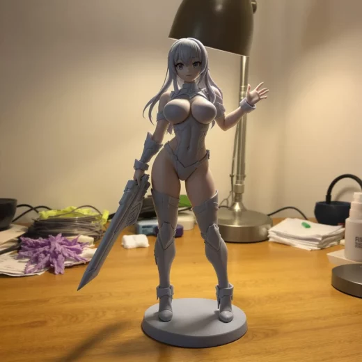 nebula4444 – anime warrior girl - 3D model for printing | AssetsFree.com