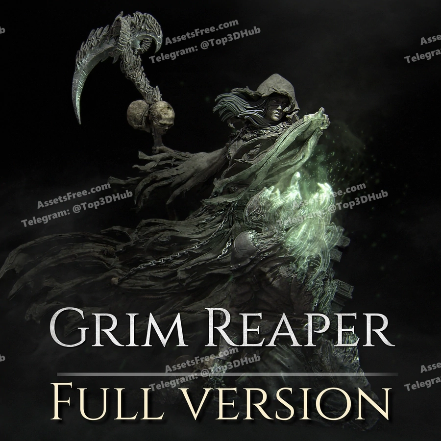 nerikson – grim reaper – STL 3D Print Model | AssetsFree.com nerikson – grim reaper - 3D model for printing | AssetsFree.com