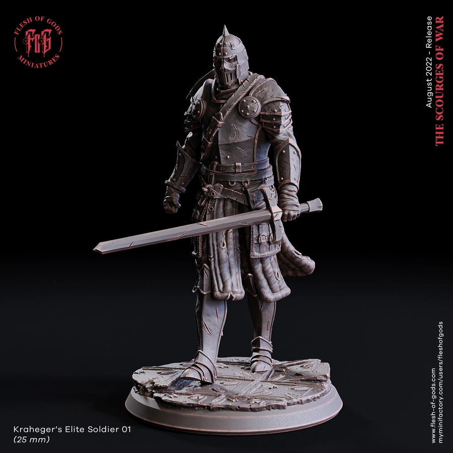 npc – krahegers soldier 01 25 mm - 3D model for printing | AssetsFree.com