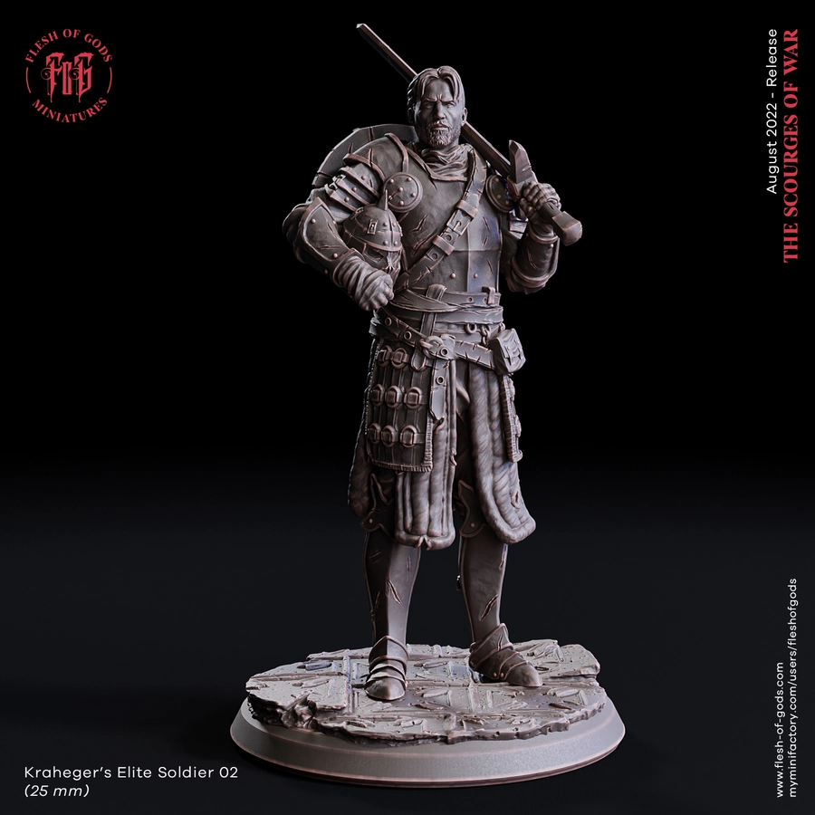 npc – krahegers soldier 02 25 mm - 3D model for printing | AssetsFree.com