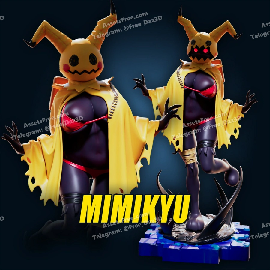 officer-rhu – pokemon – mimikyu – STL 3D Print Model | AssetsFree.com officer-rhu – pokemon – mimikyu - 3D model for printing | AssetsFree.com