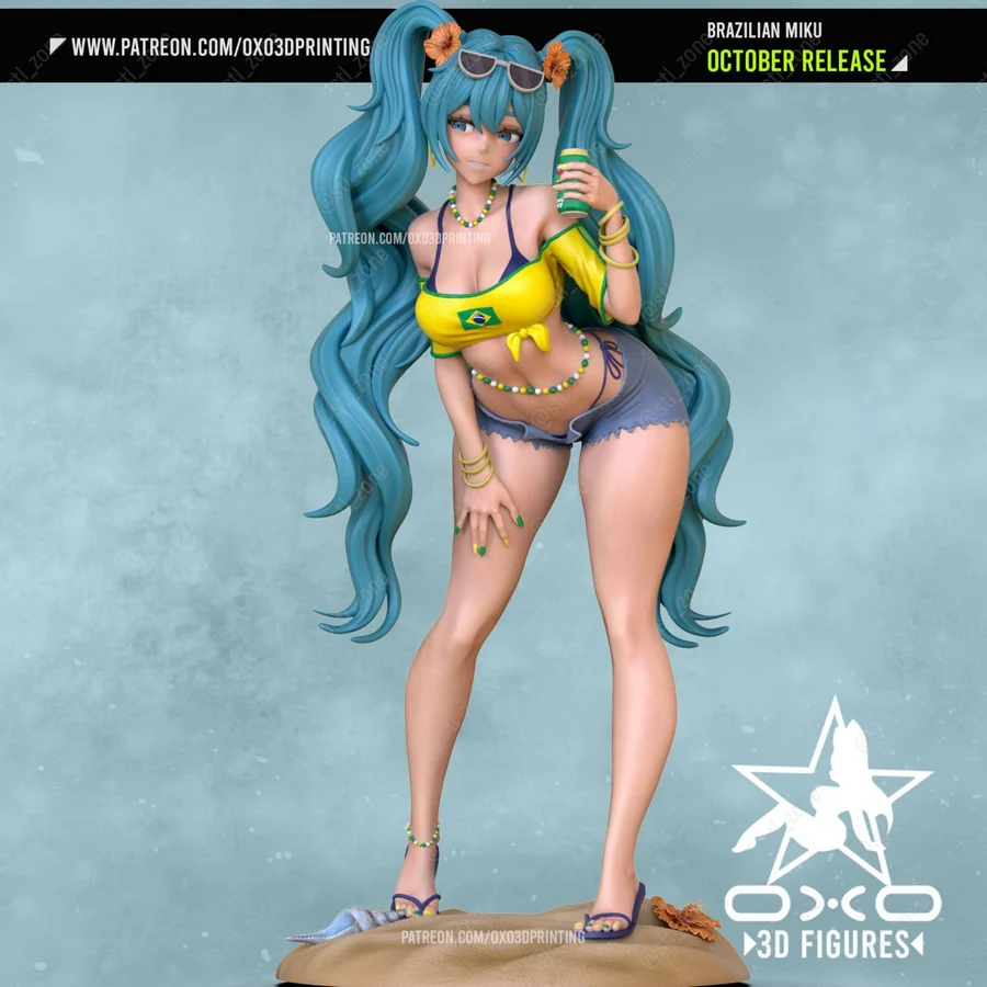 oxo3d figures brazilian miku_ - 3D model for printing | AssetsFree.com
