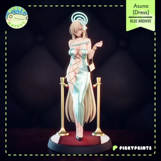 pikky prints – blue archive – ichinose asuna - 3D model for printing | AssetsFree.com