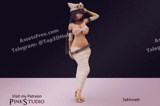 pink studio – monster musume – sekhmeti letopolis - 3D model for printing | AssetsFree.com