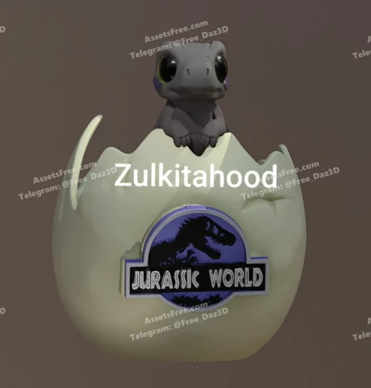 pochoclera jurassic world - 3D model for printing | AssetsFree.com