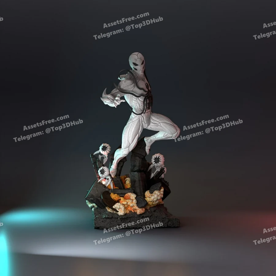 poison spiderman - 3D model for printing | AssetsFree.com
