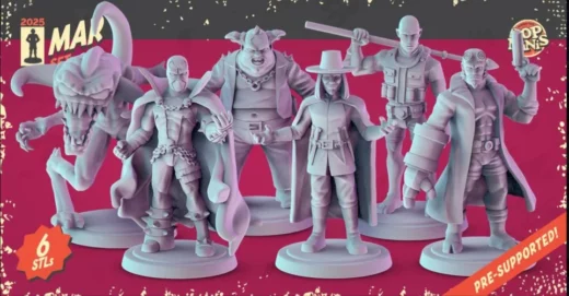 pop minis set march 2025 - 3D model for printing | AssetsFree.com