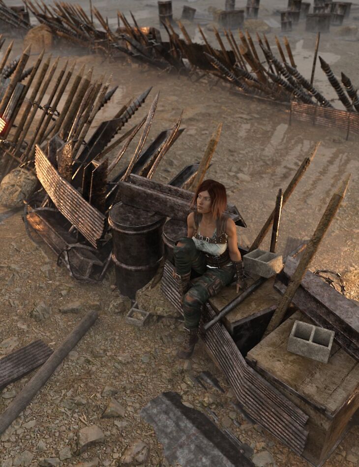 post apocalyptic pallisades 1 - 3D model for printing | AssetsFree.com