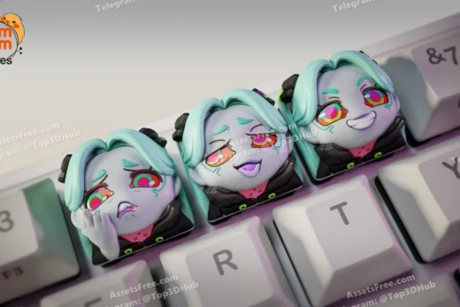 rebecca – cyberpunk - 3D model for printing | AssetsFree.com