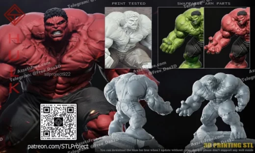 redhulk 1 - 3D model for printing | AssetsFree.com