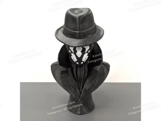 rorschach_-_watchmen - 3D model for printing | AssetsFree.com