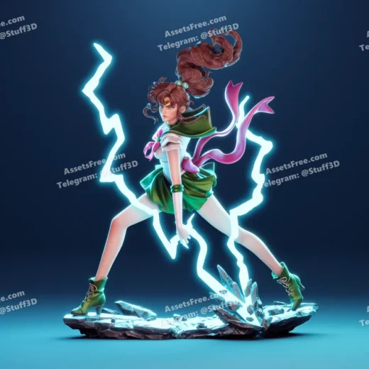 sailor moon makoto kino ca3d - 3D model for printing | AssetsFree.com