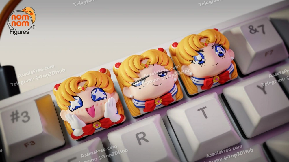 sailor moon - 3D model for printing | AssetsFree.com