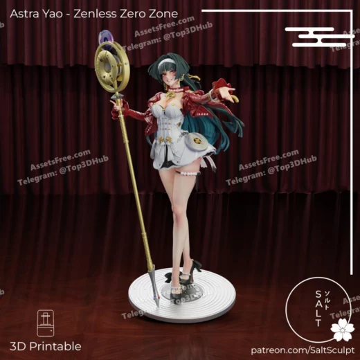 saltsculpt – zenless zone zero – astra yao - 3D model for printing | AssetsFree.com